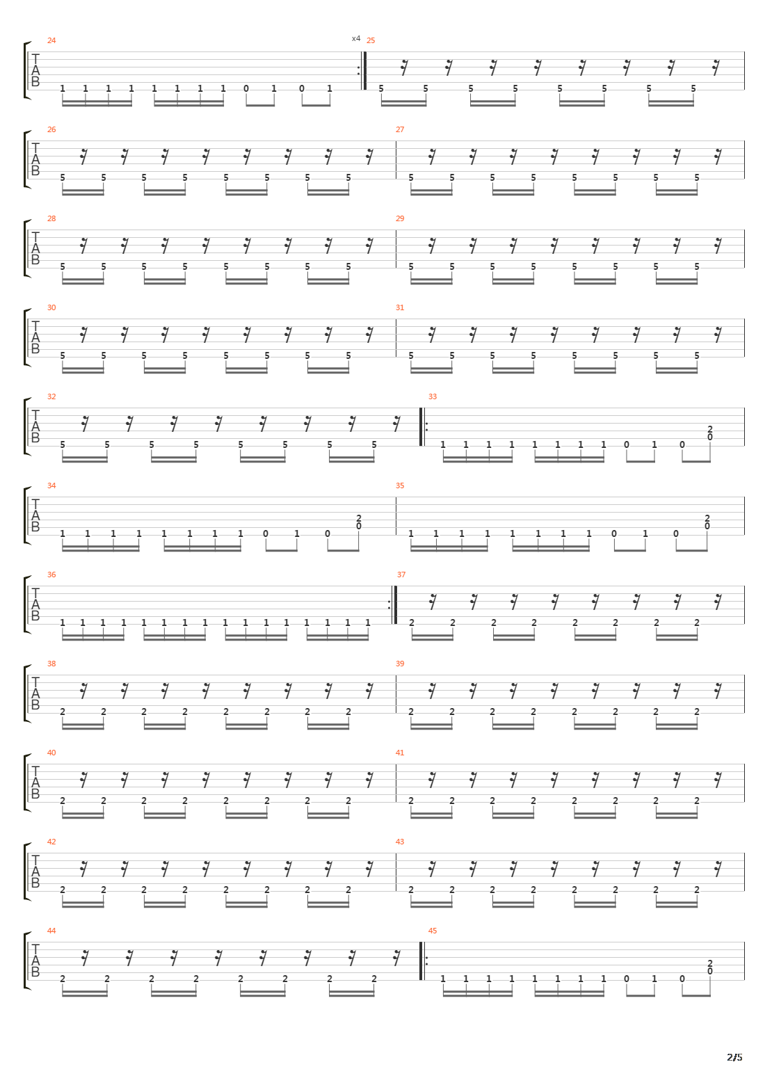 Zero Signal吉他谱