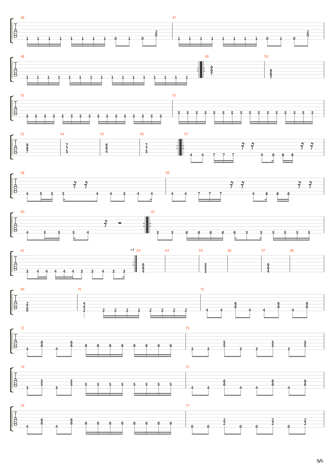 Zero Signal吉他谱