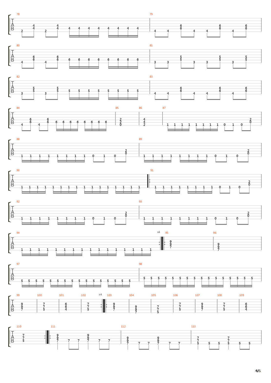 Zero Signal吉他谱