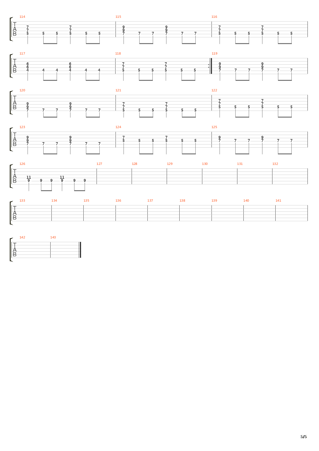 Zero Signal吉他谱