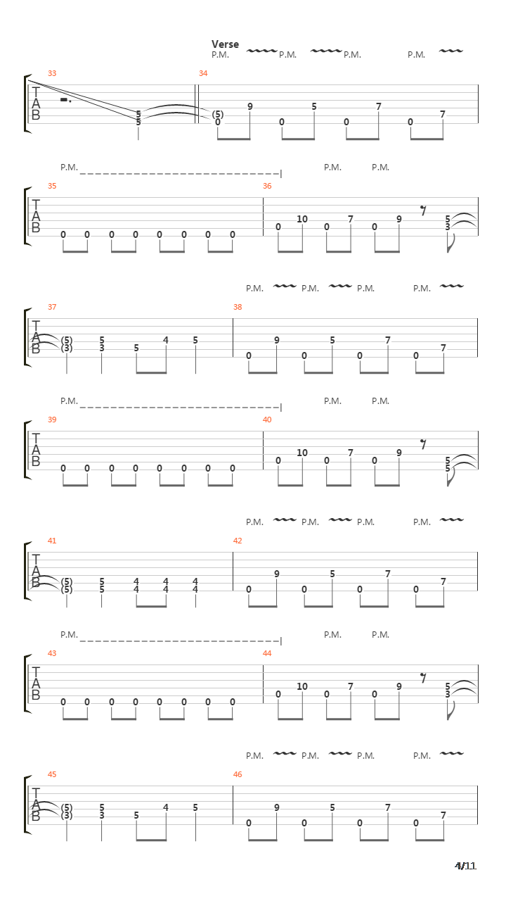 Falling To Pieces吉他谱