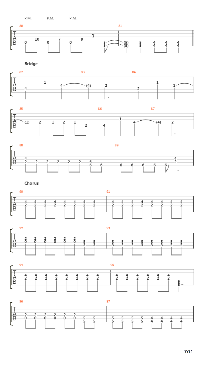 Falling To Pieces吉他谱