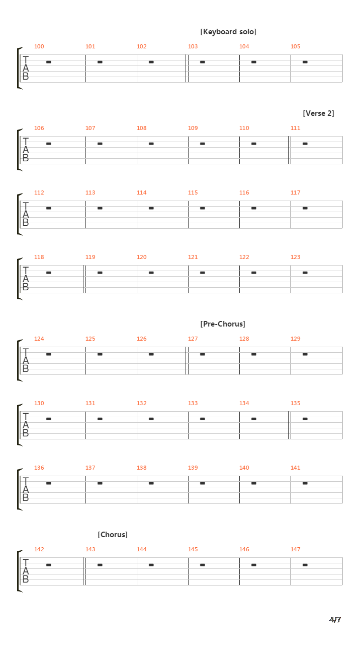 Into The Fire吉他谱