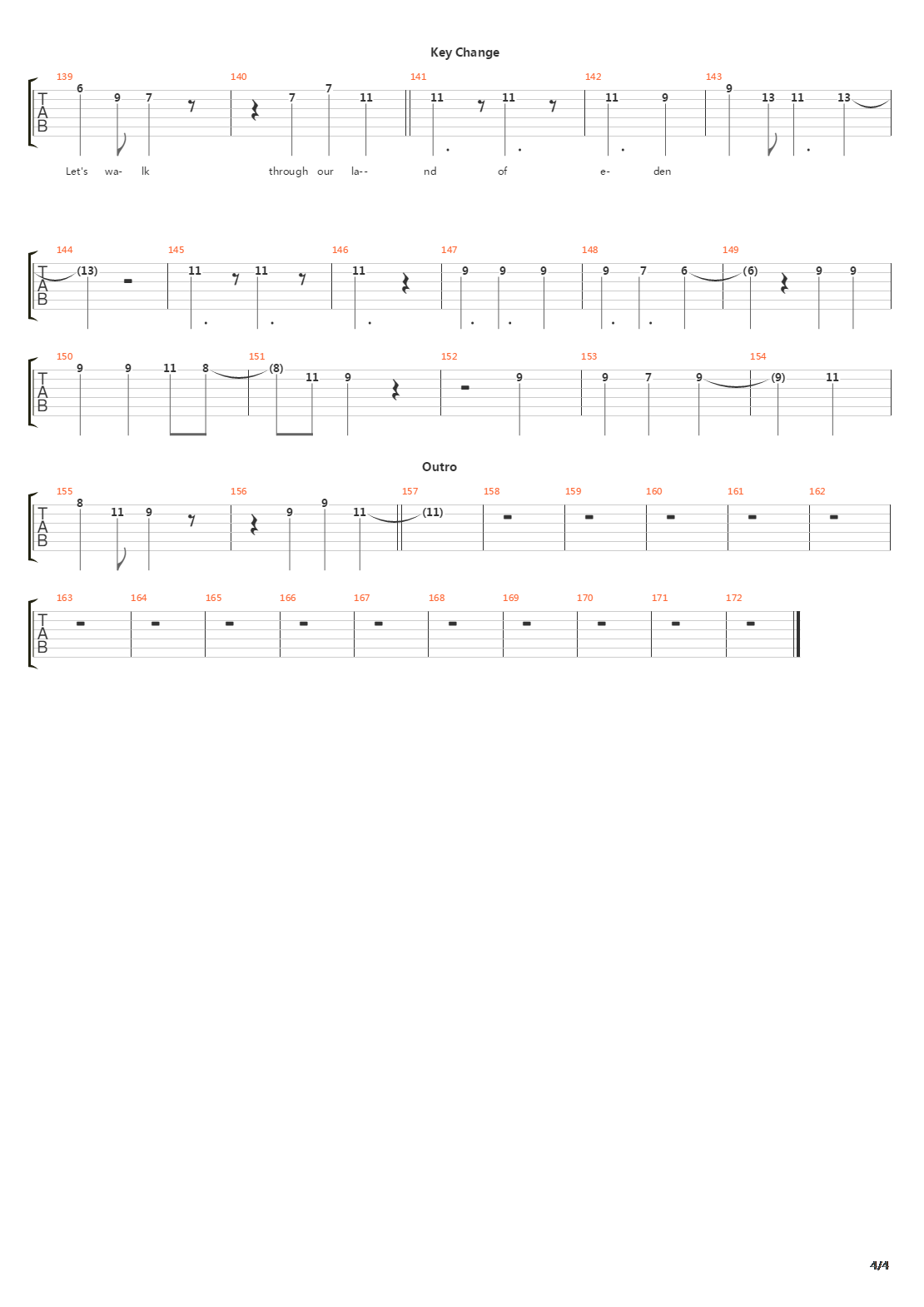 Tyranny吉他谱