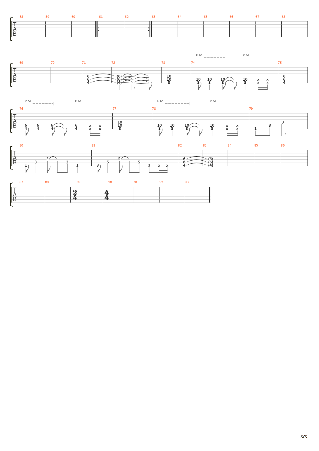 Canto 34吉他谱