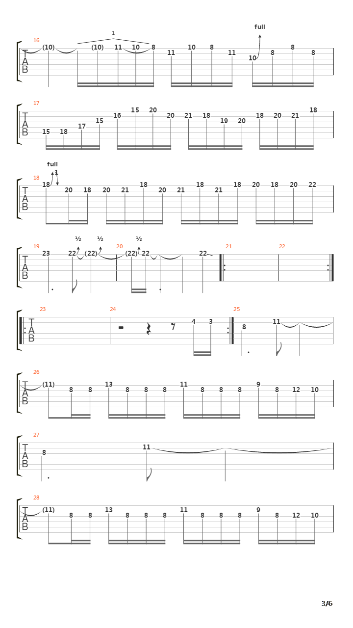 Canto 34吉他谱