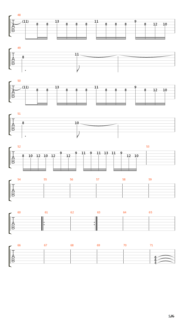 Canto 34吉他谱