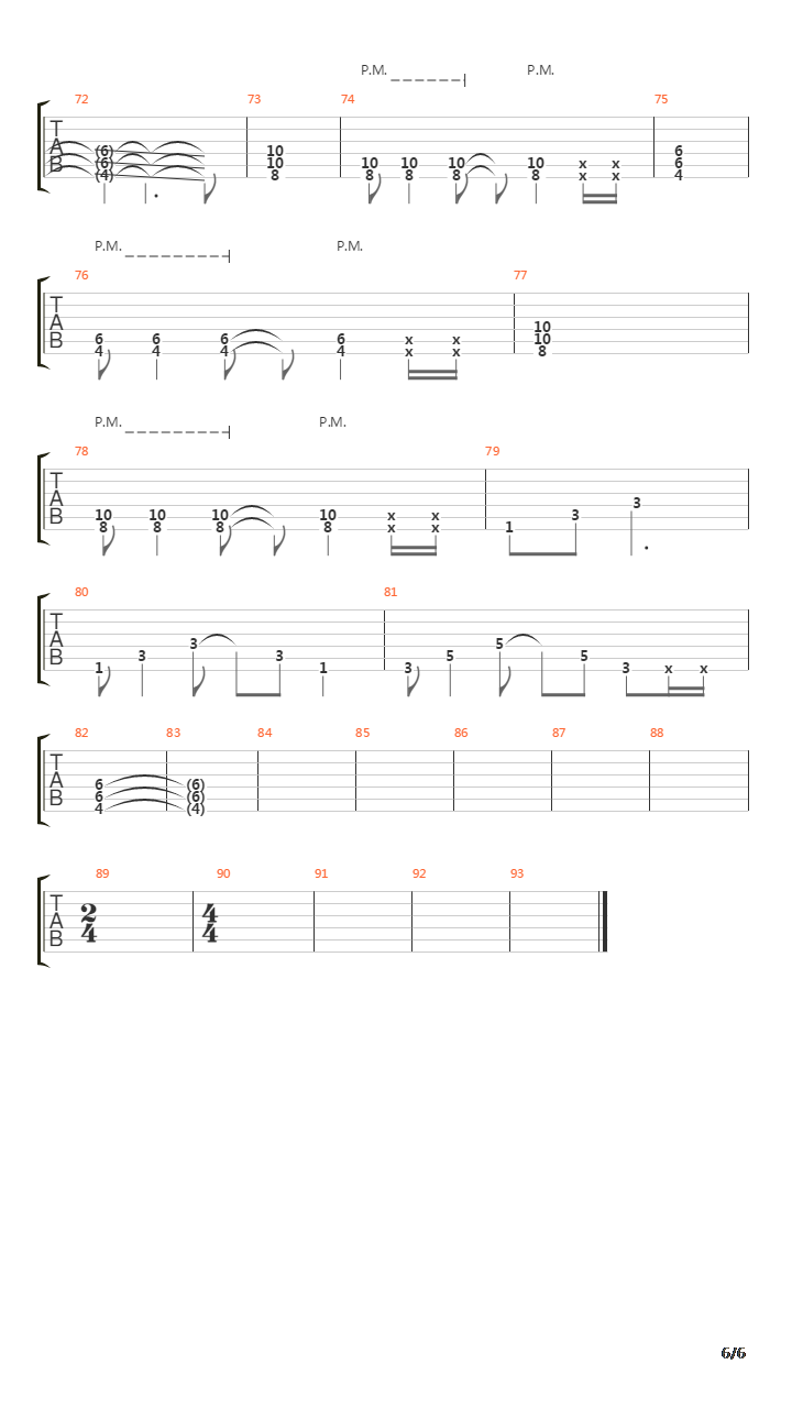 Canto 34吉他谱