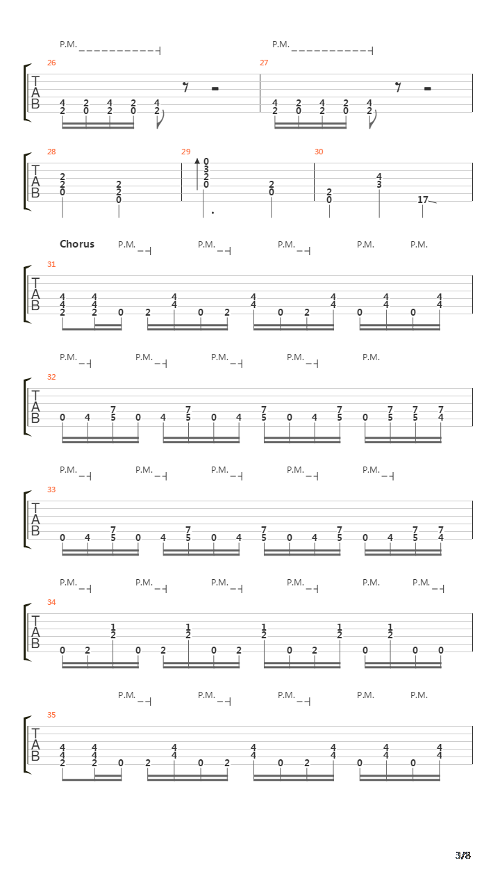 Coming Down吉他谱