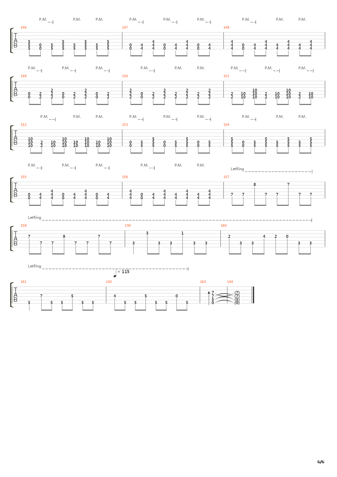 Coming Down吉他谱