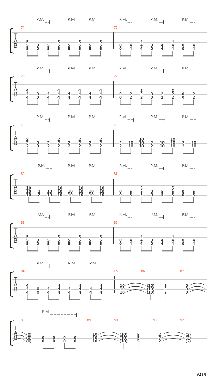 Coming Down吉他谱