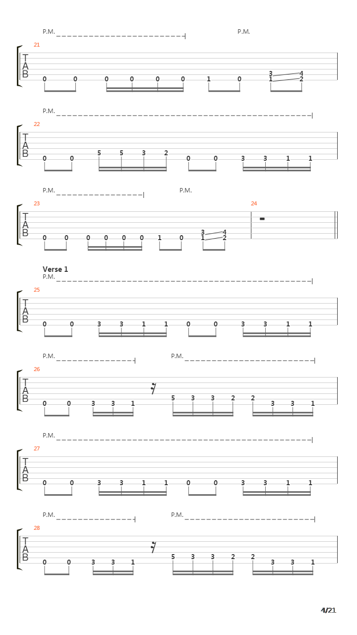 The Way Of The Fist吉他谱