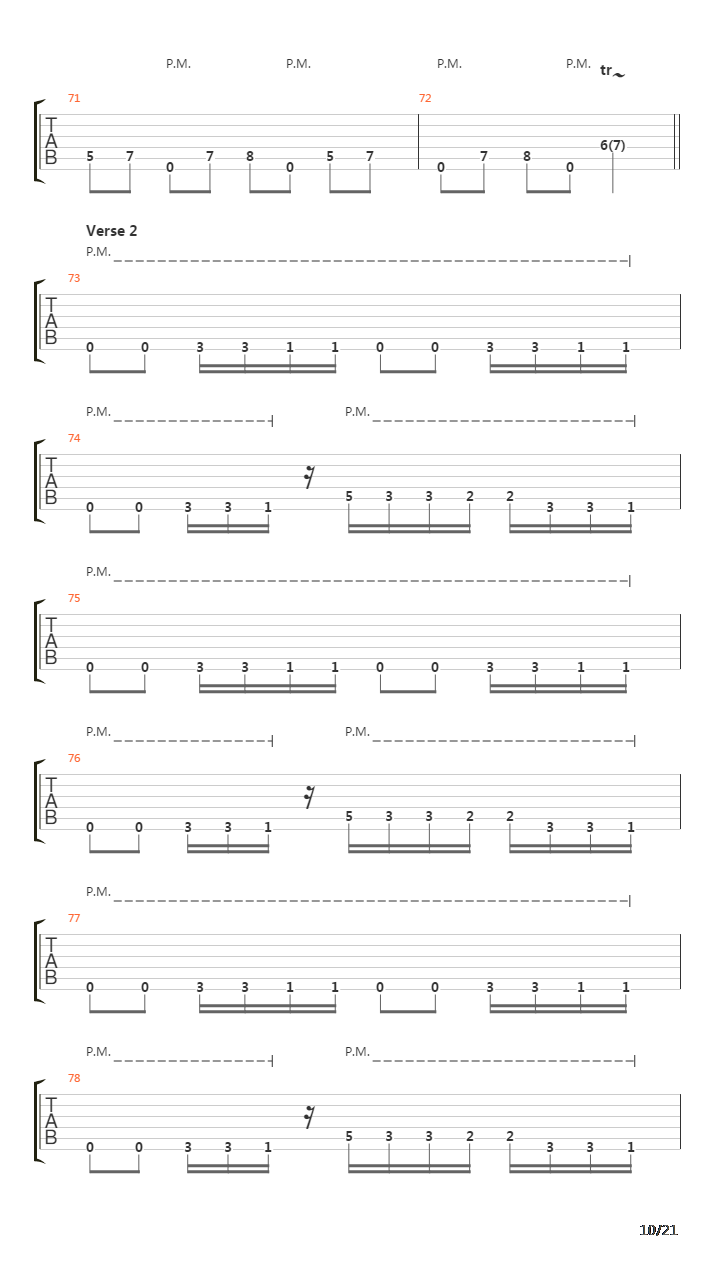 The Way Of The Fist吉他谱