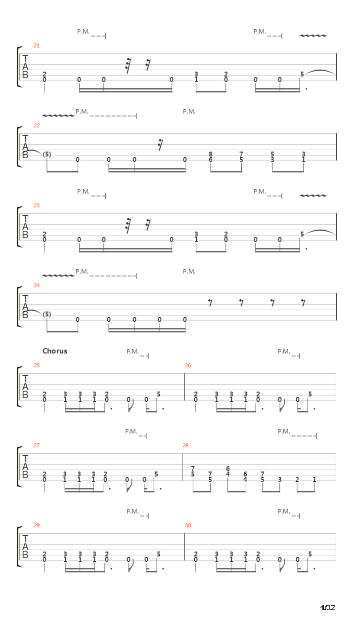 You吉他谱