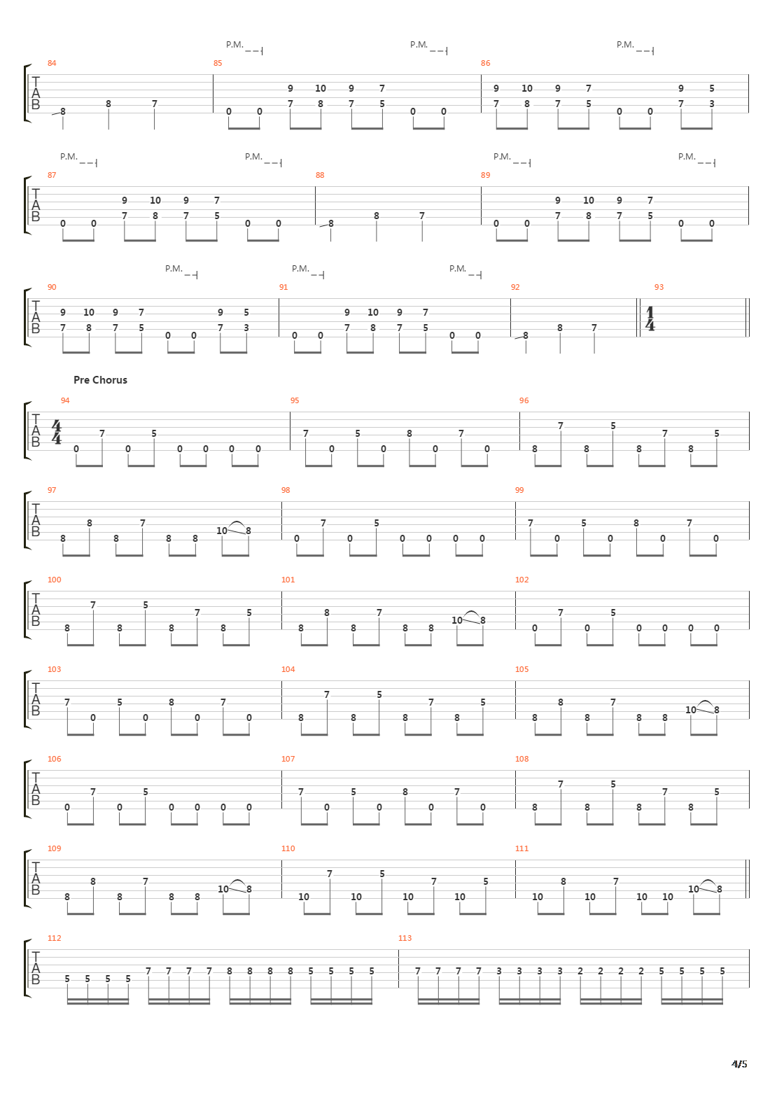10 Scene Points To The Winner吉他谱