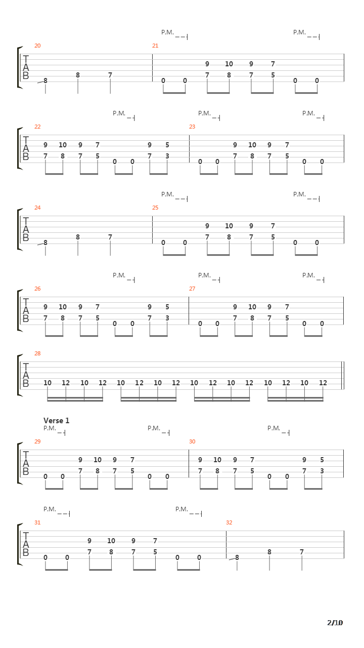 10 Scene Points To The Winner吉他谱