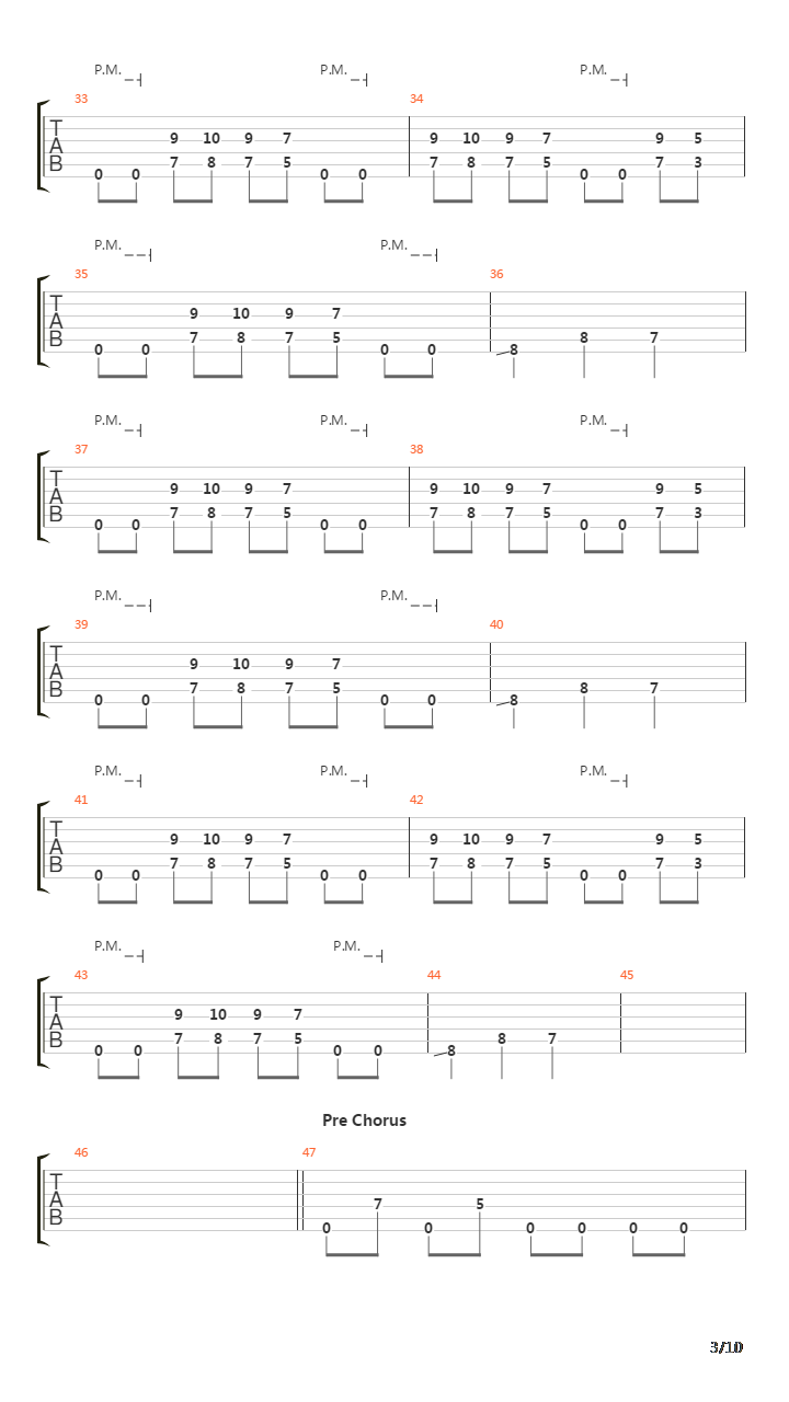 10 Scene Points To The Winner吉他谱