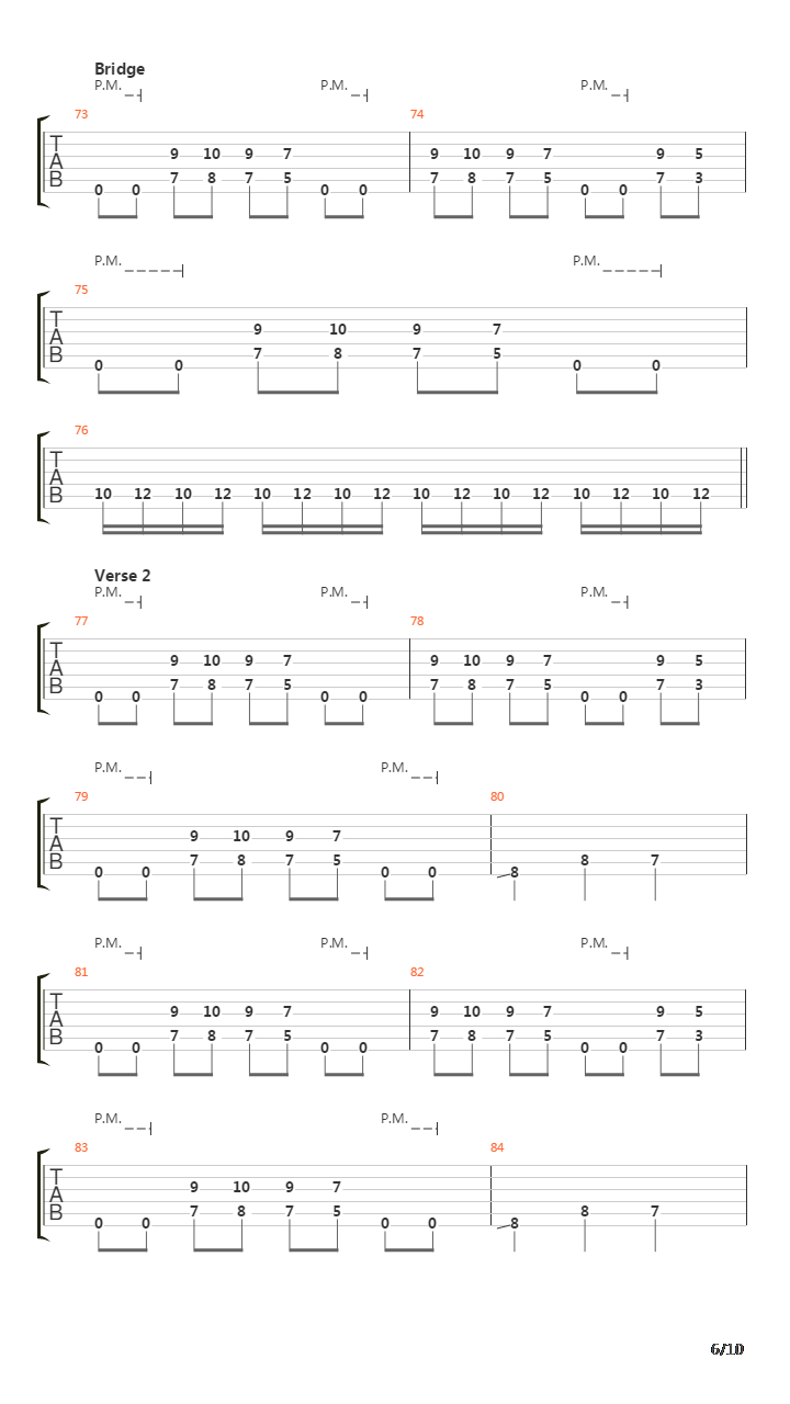 10 Scene Points To The Winner吉他谱