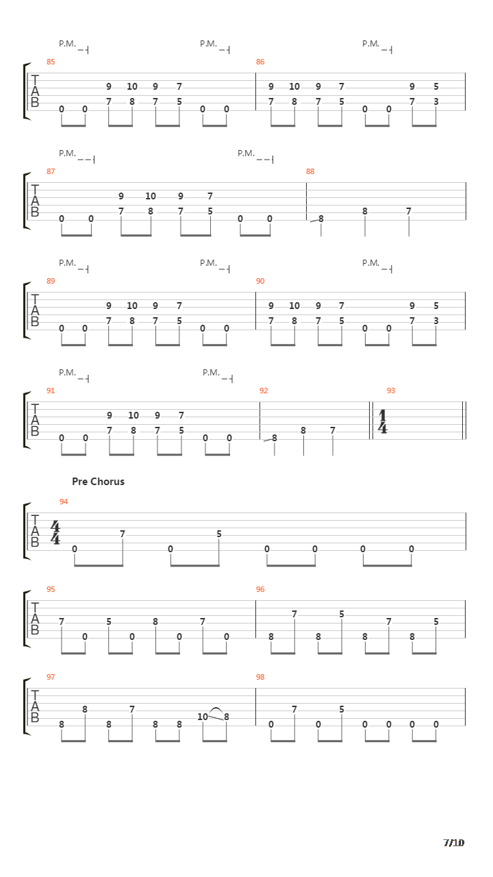 10 Scene Points To The Winner吉他谱