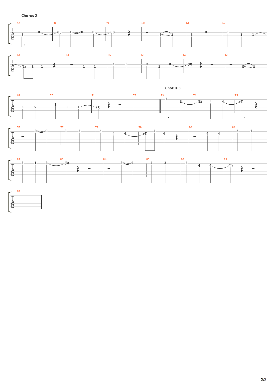 Building吉他谱