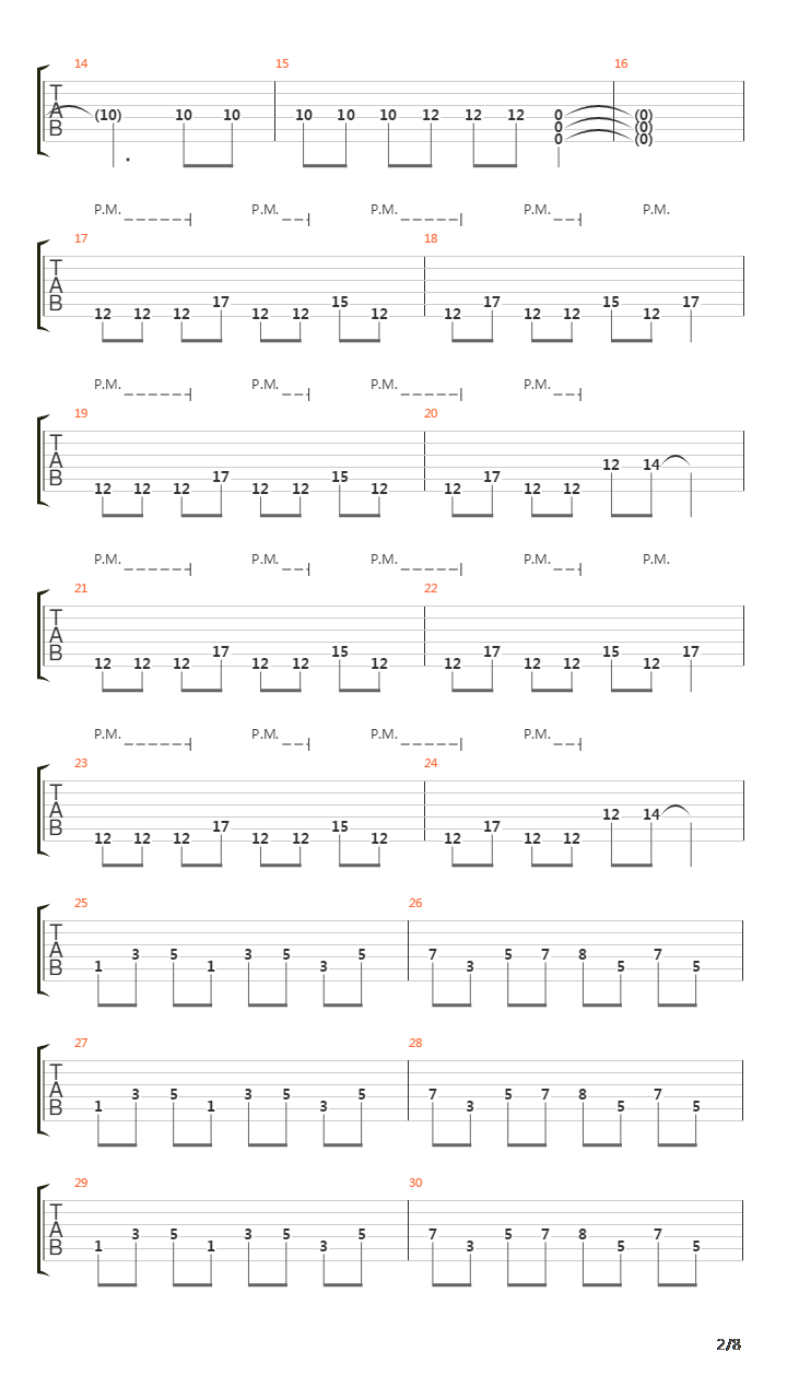 Bullet Theory吉他谱