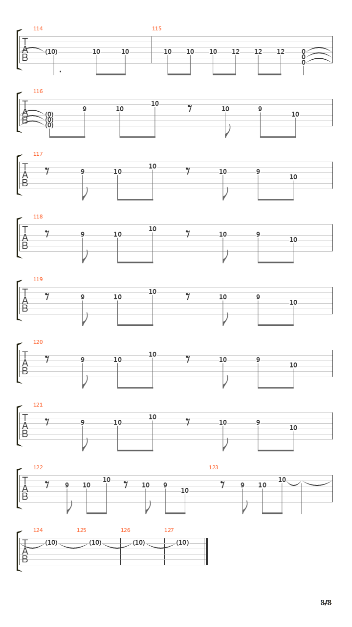 Bullet Theory吉他谱