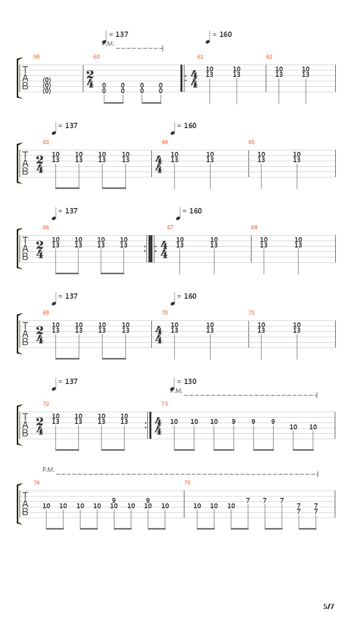 Bullet Theory吉他谱