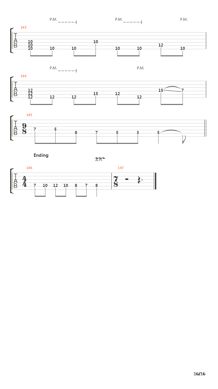 End Of Nothing吉他谱