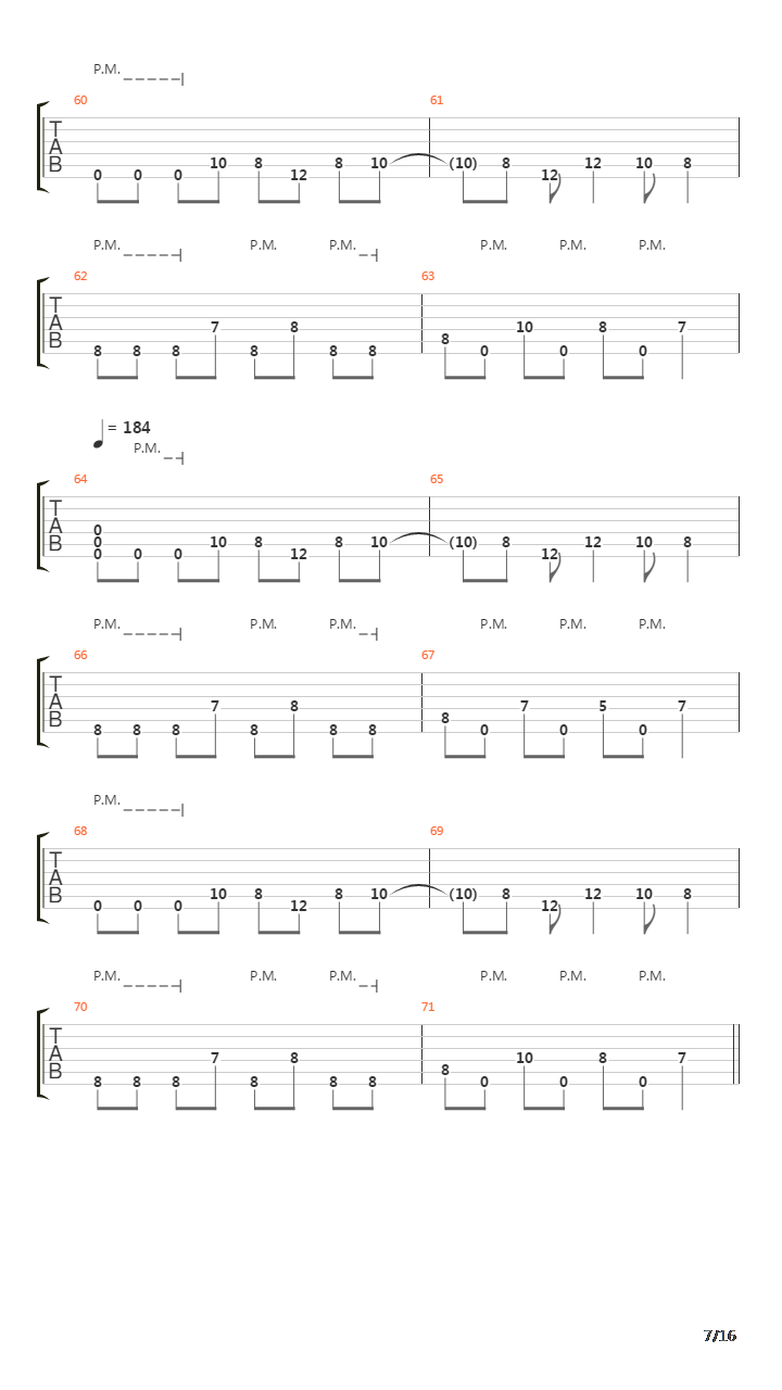 End Of Nothing吉他谱