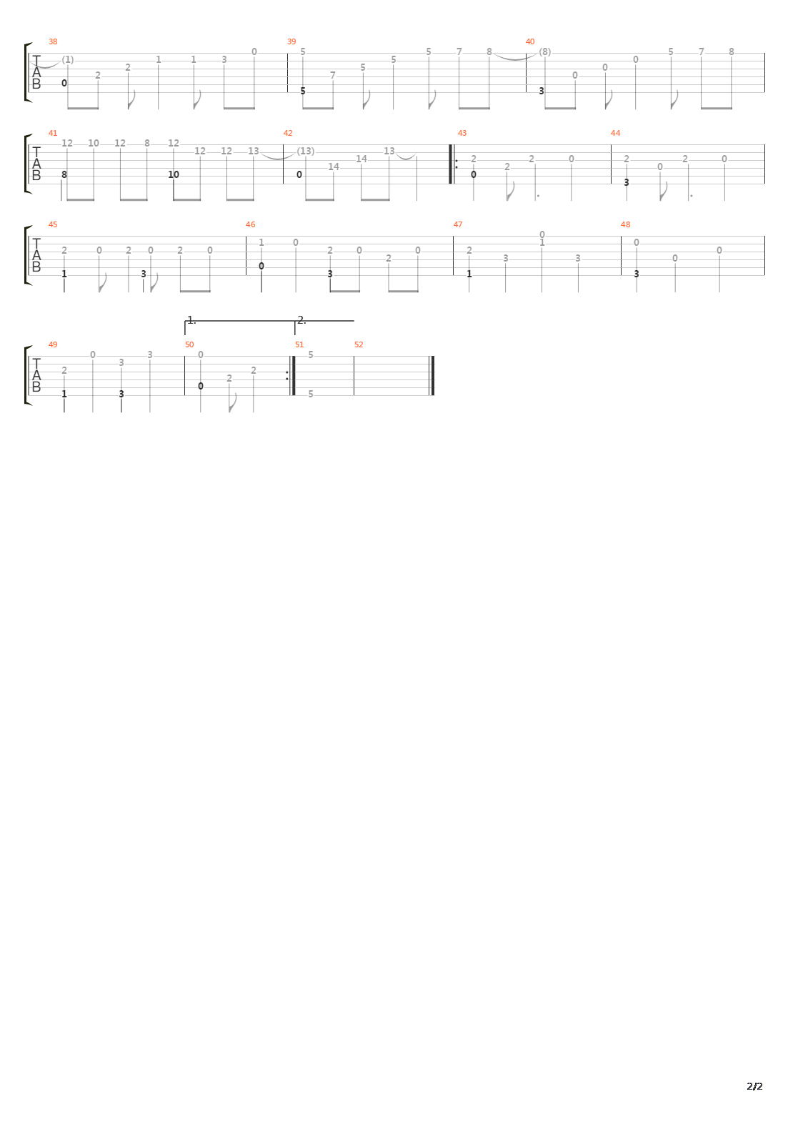 幽雅に咲かせ、墨染の桜　～+Border+of+Life吉他谱