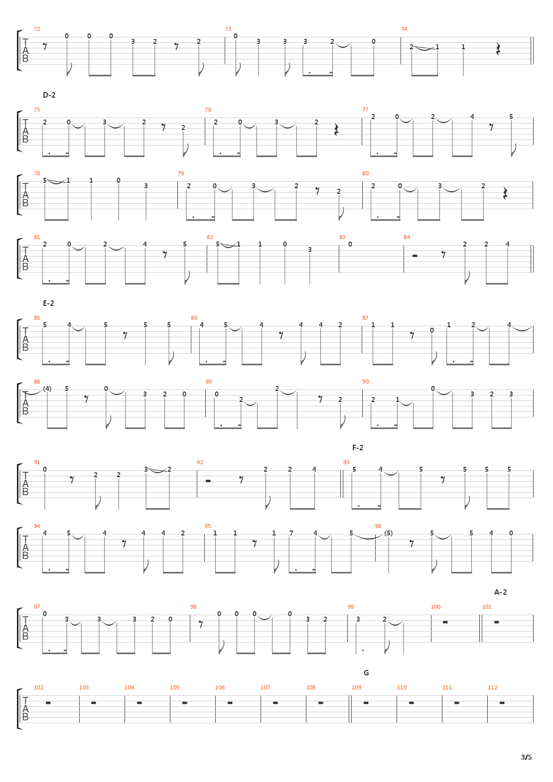 Dragon Carnival吉他谱