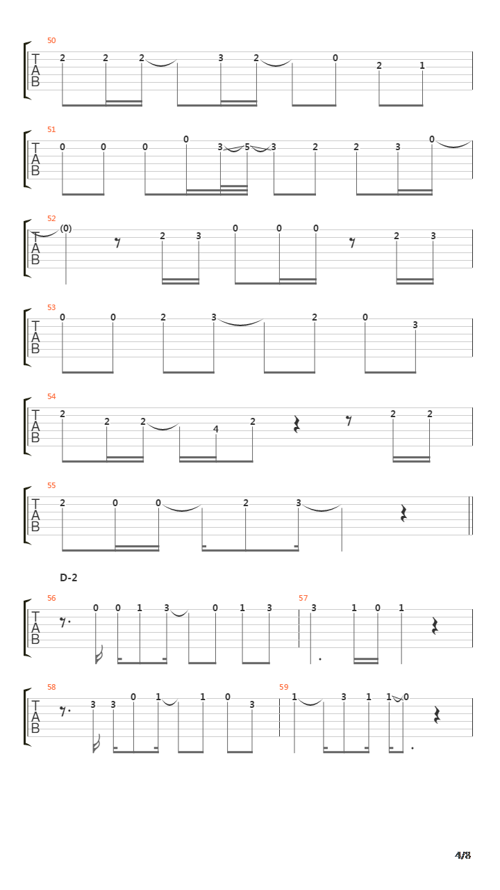 Prologue End吉他谱