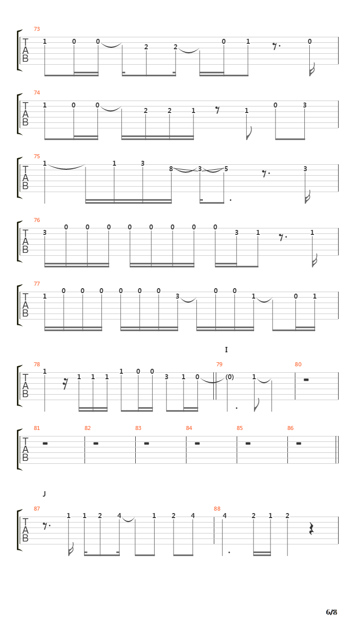 Prologue End吉他谱