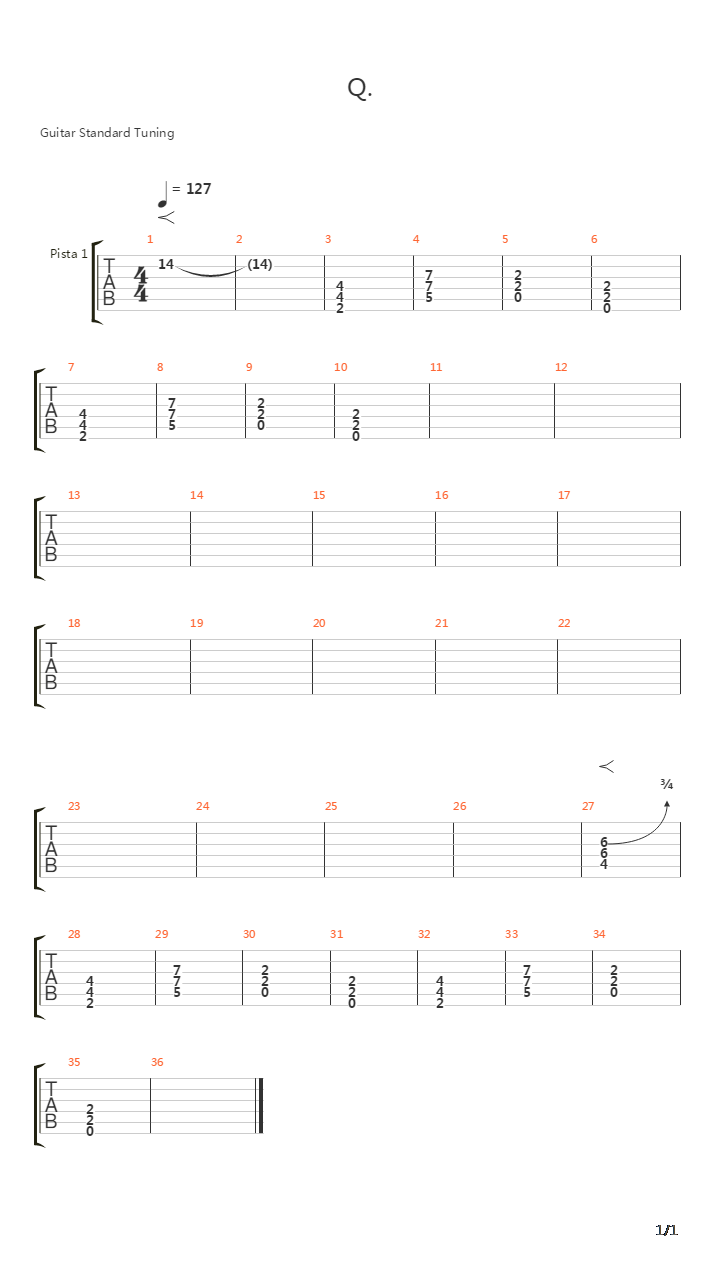 Q吉他谱