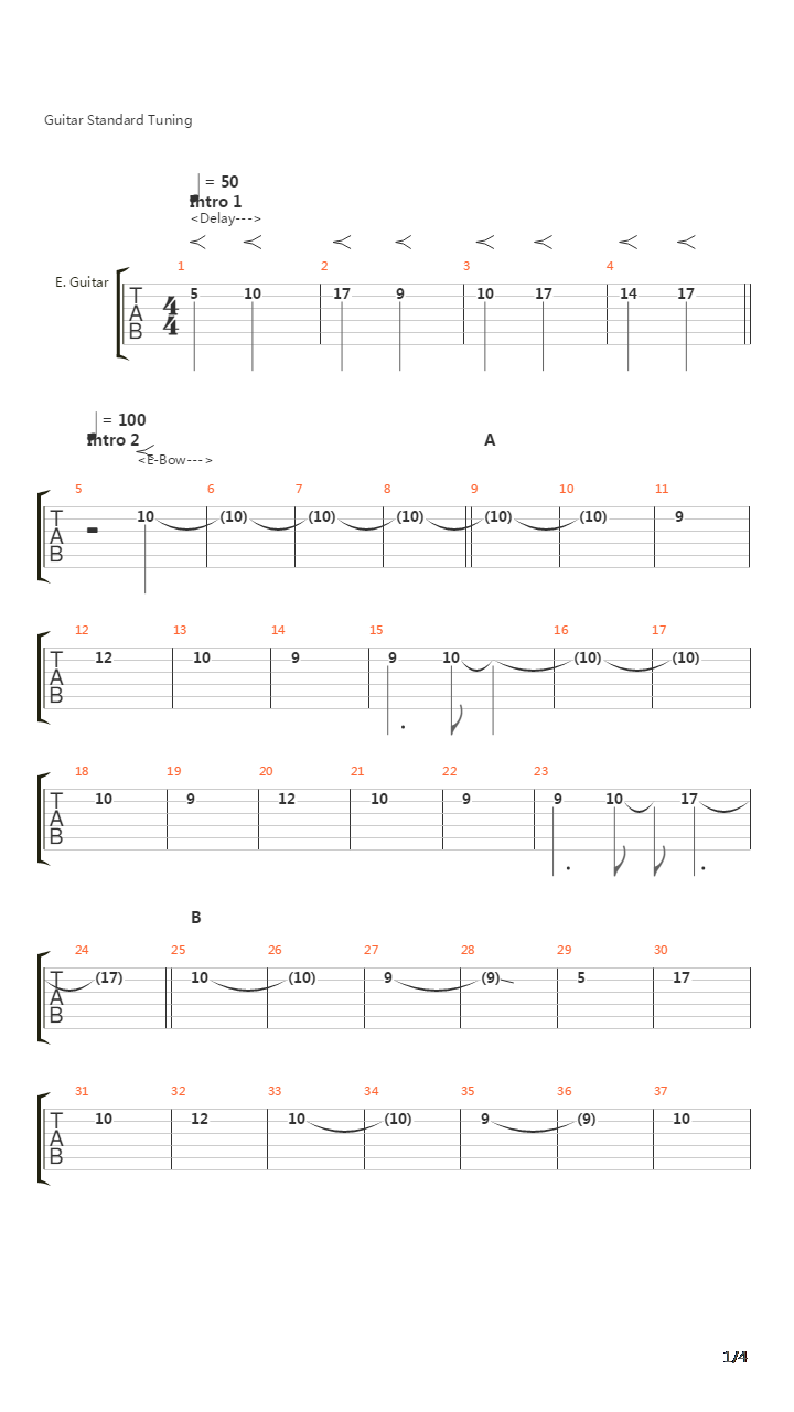 昴(Subaru)吉他谱