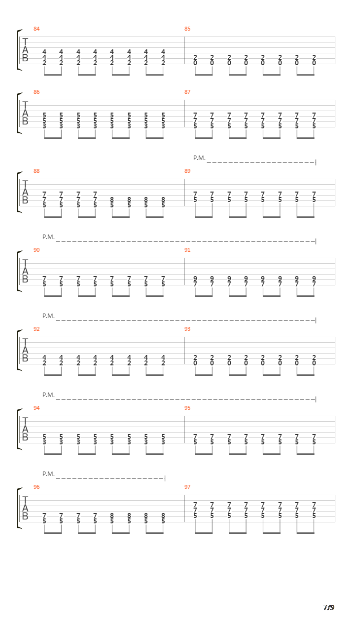 1989吉他谱