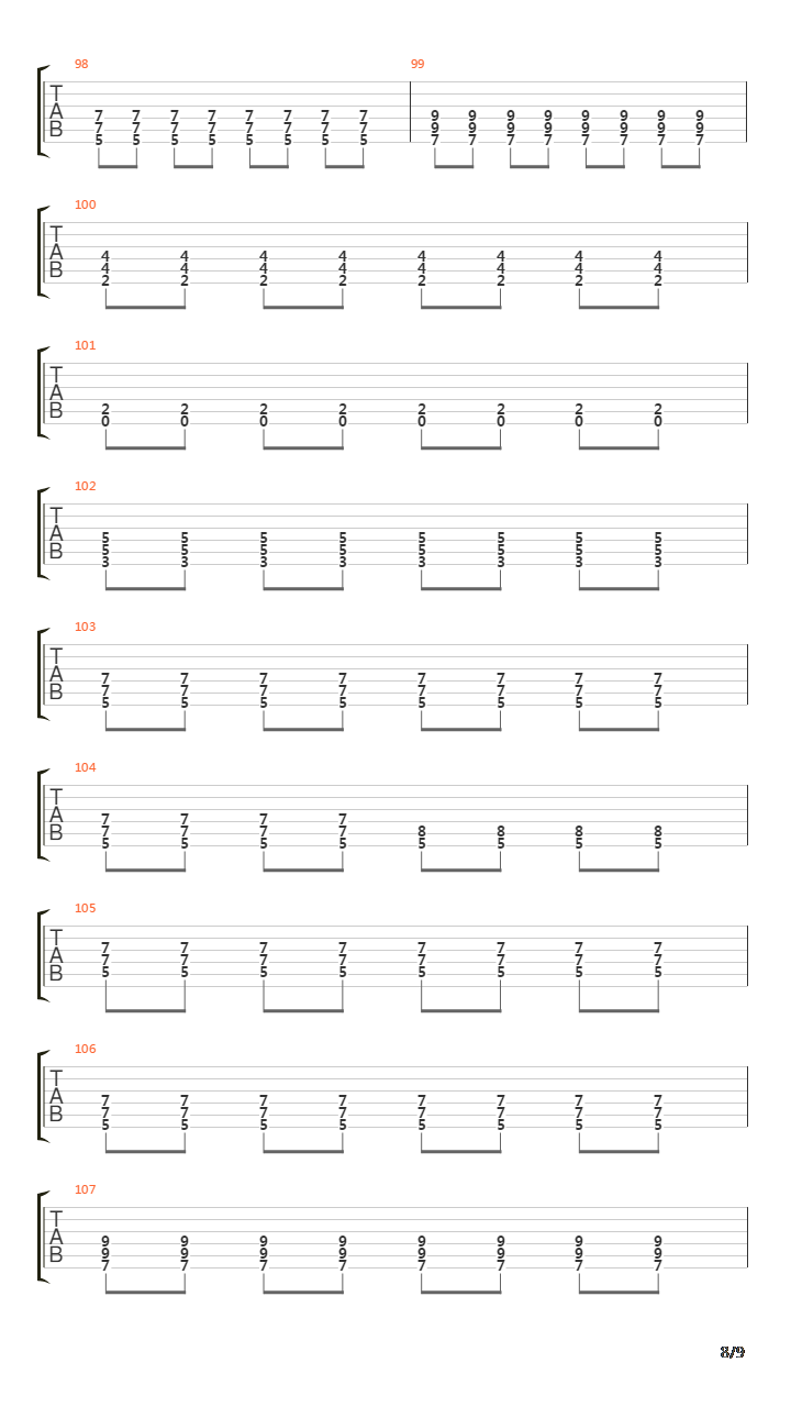 1989吉他谱