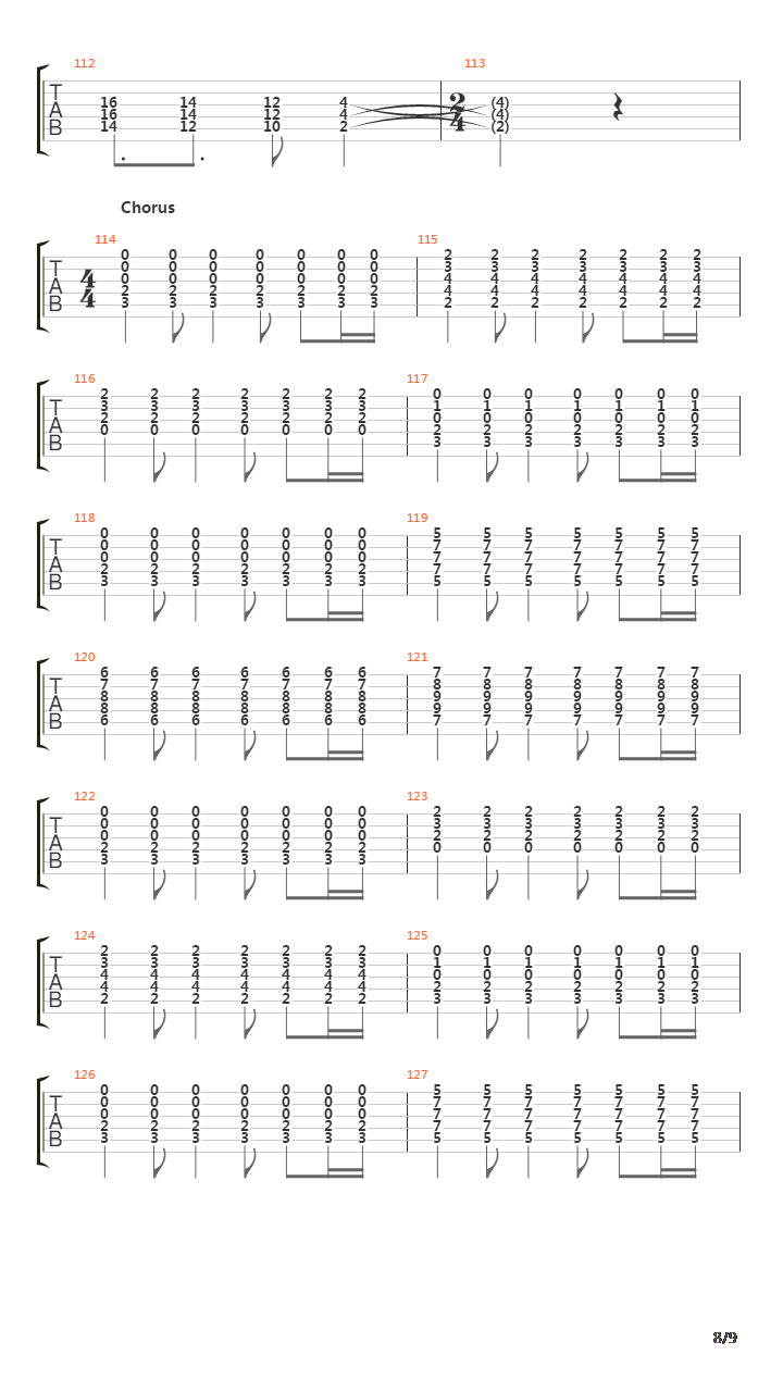 Departure吉他谱