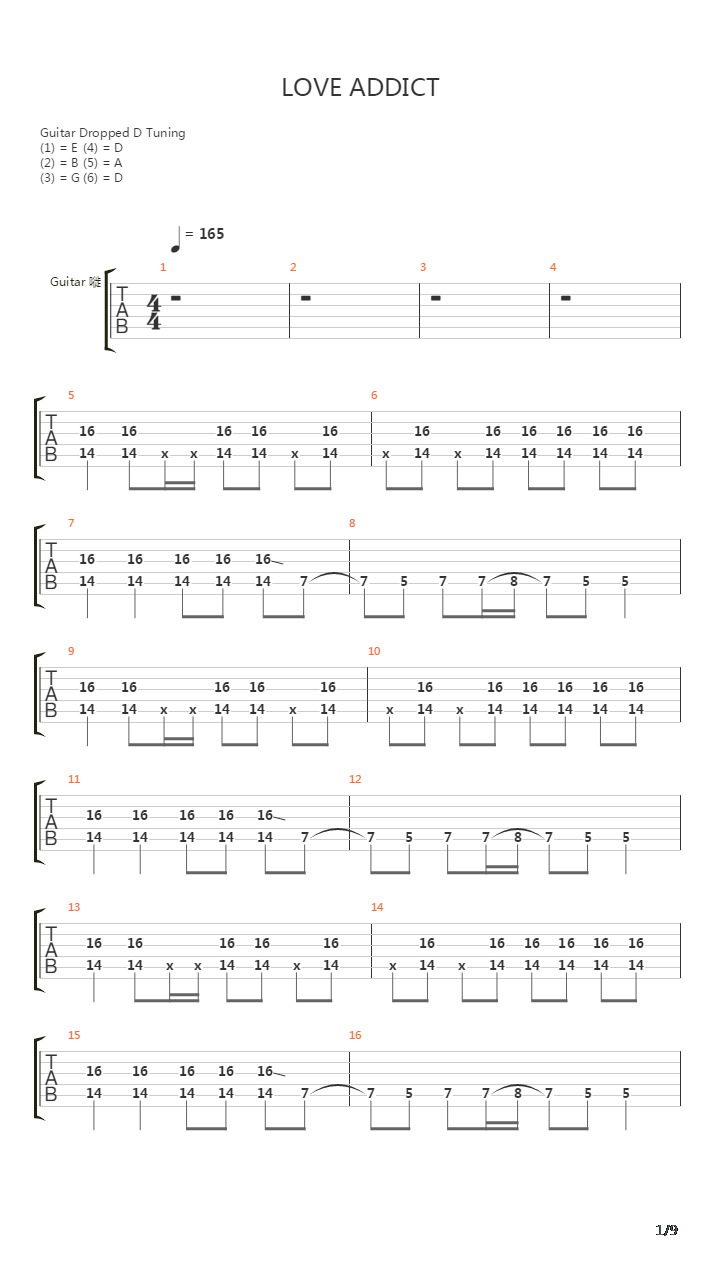 Love Addict吉他谱
