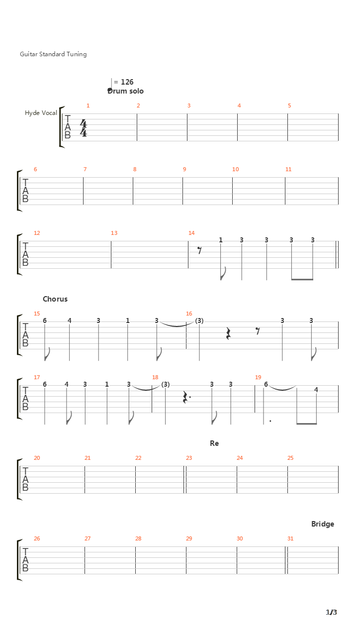 The Past吉他谱