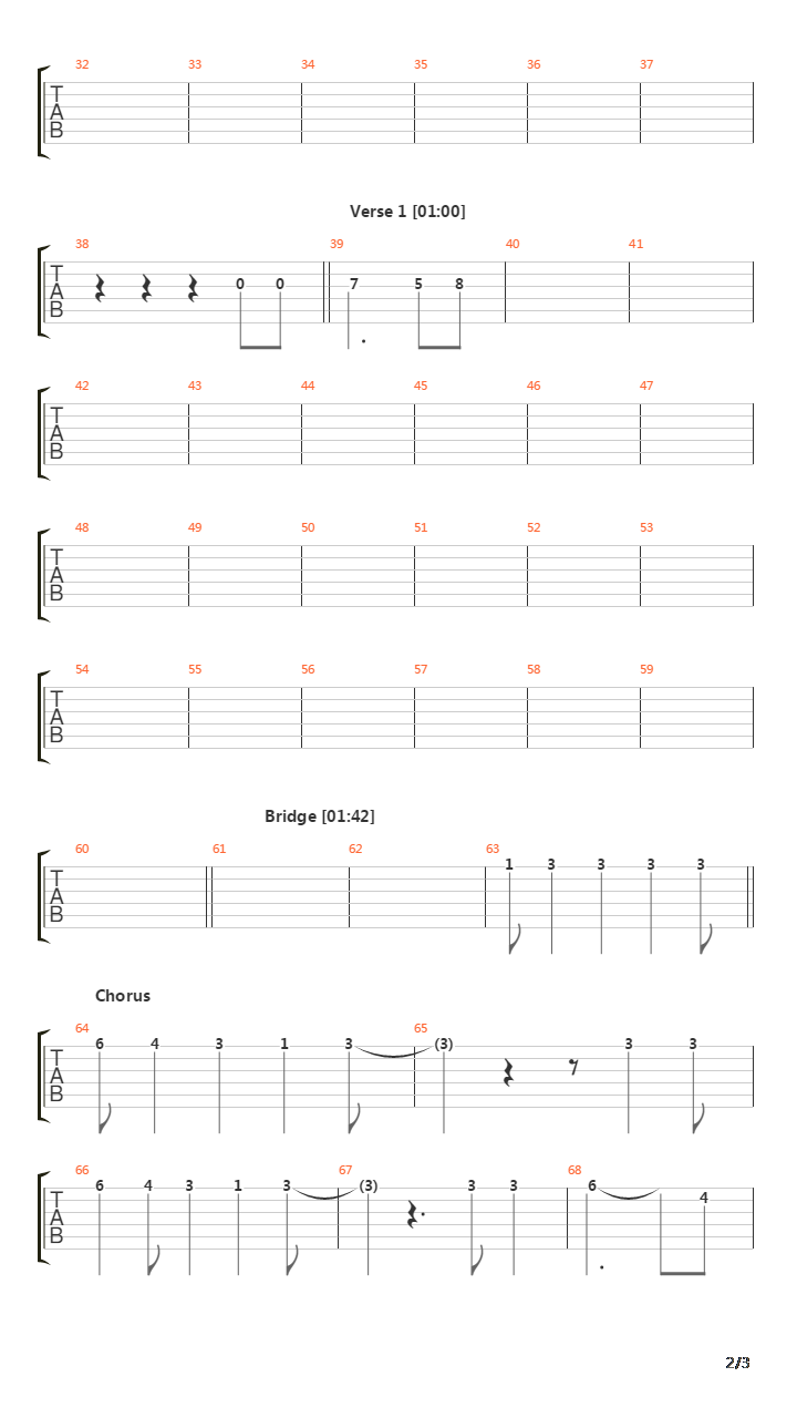 The Past吉他谱