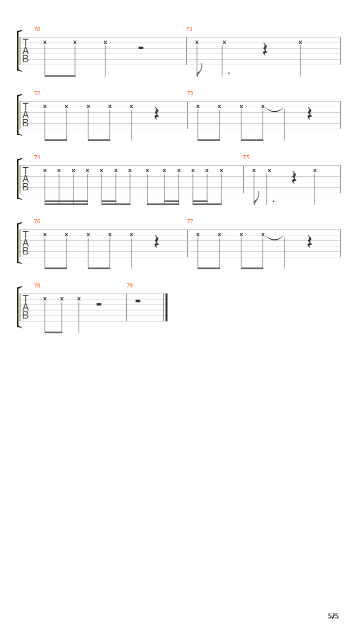 Burst吉他谱