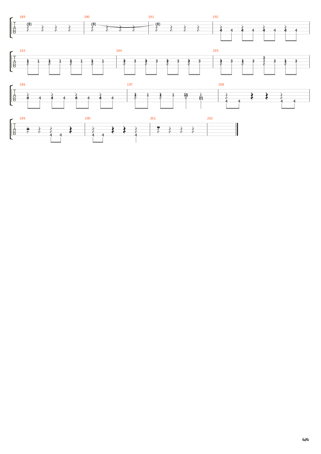 Endscape吉他谱