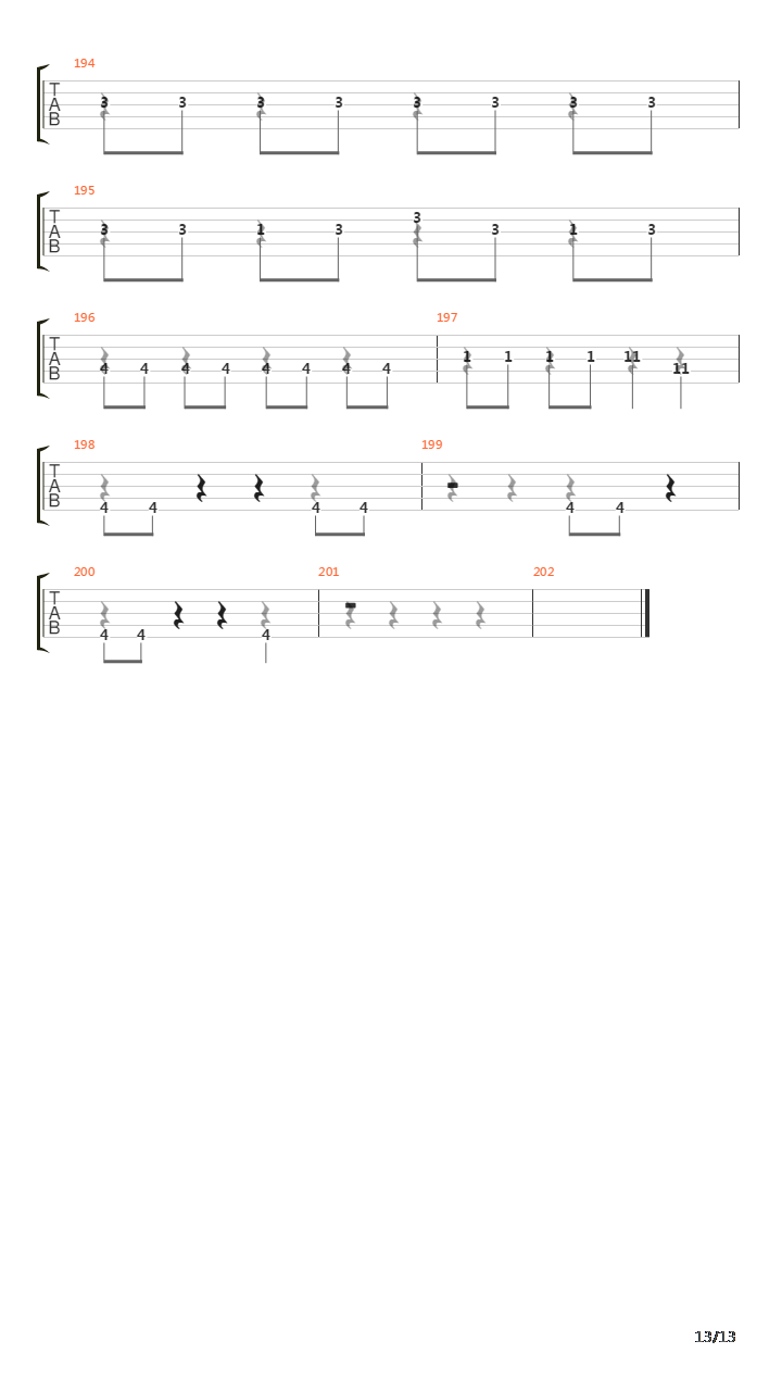 Endscape吉他谱