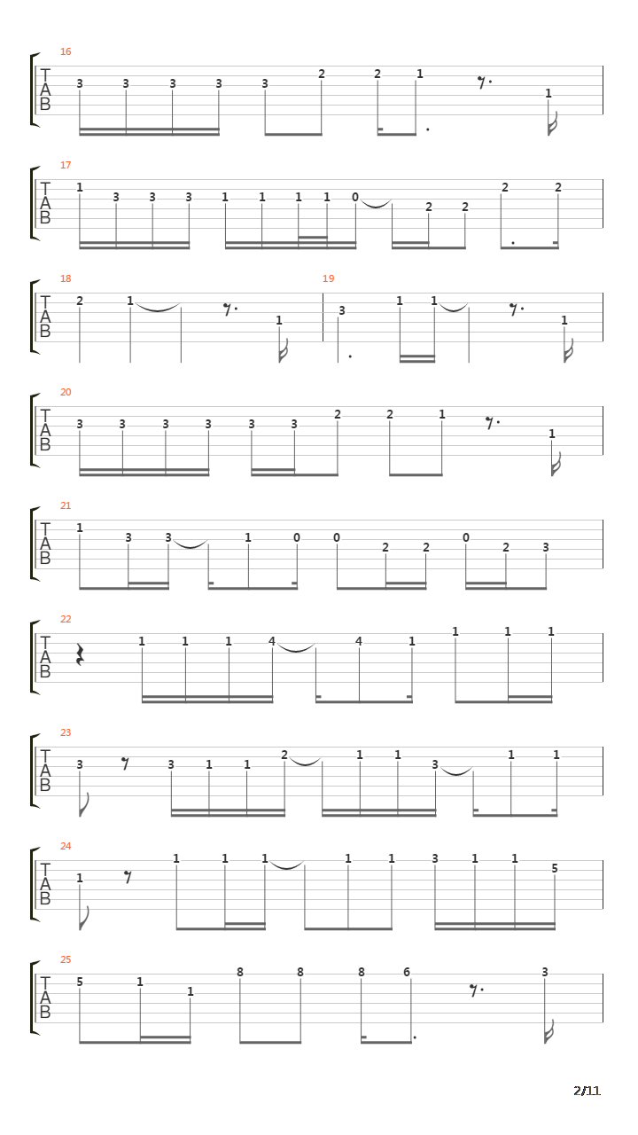 The Song吉他谱