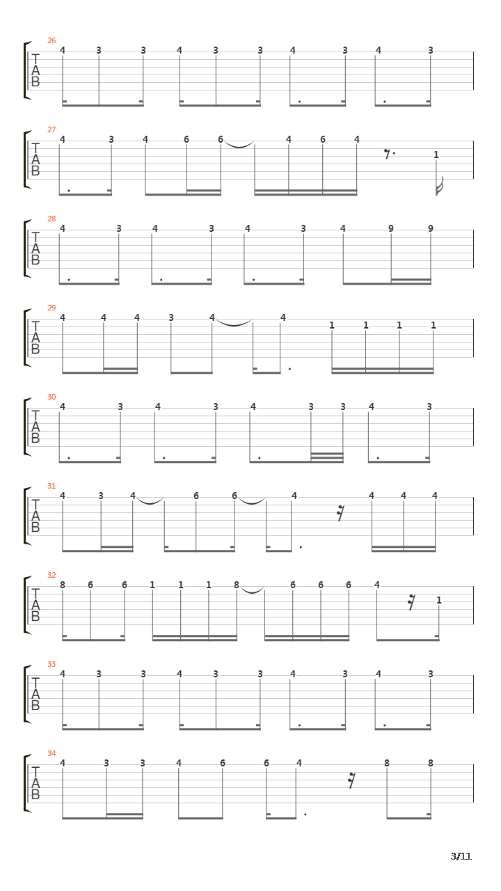 The Song吉他谱