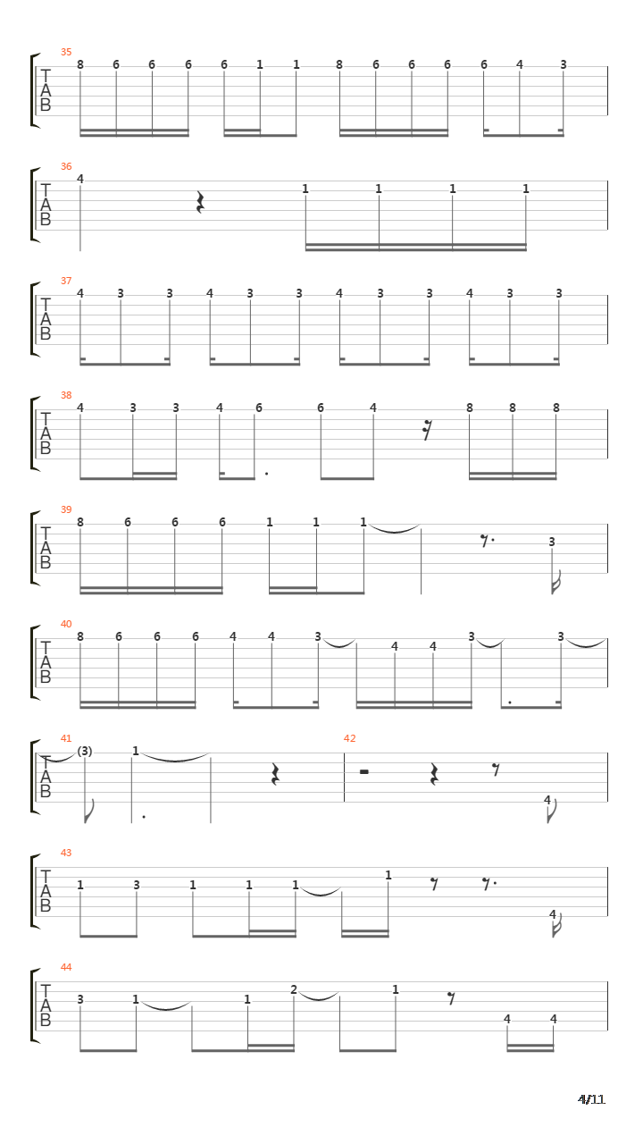 The Song吉他谱