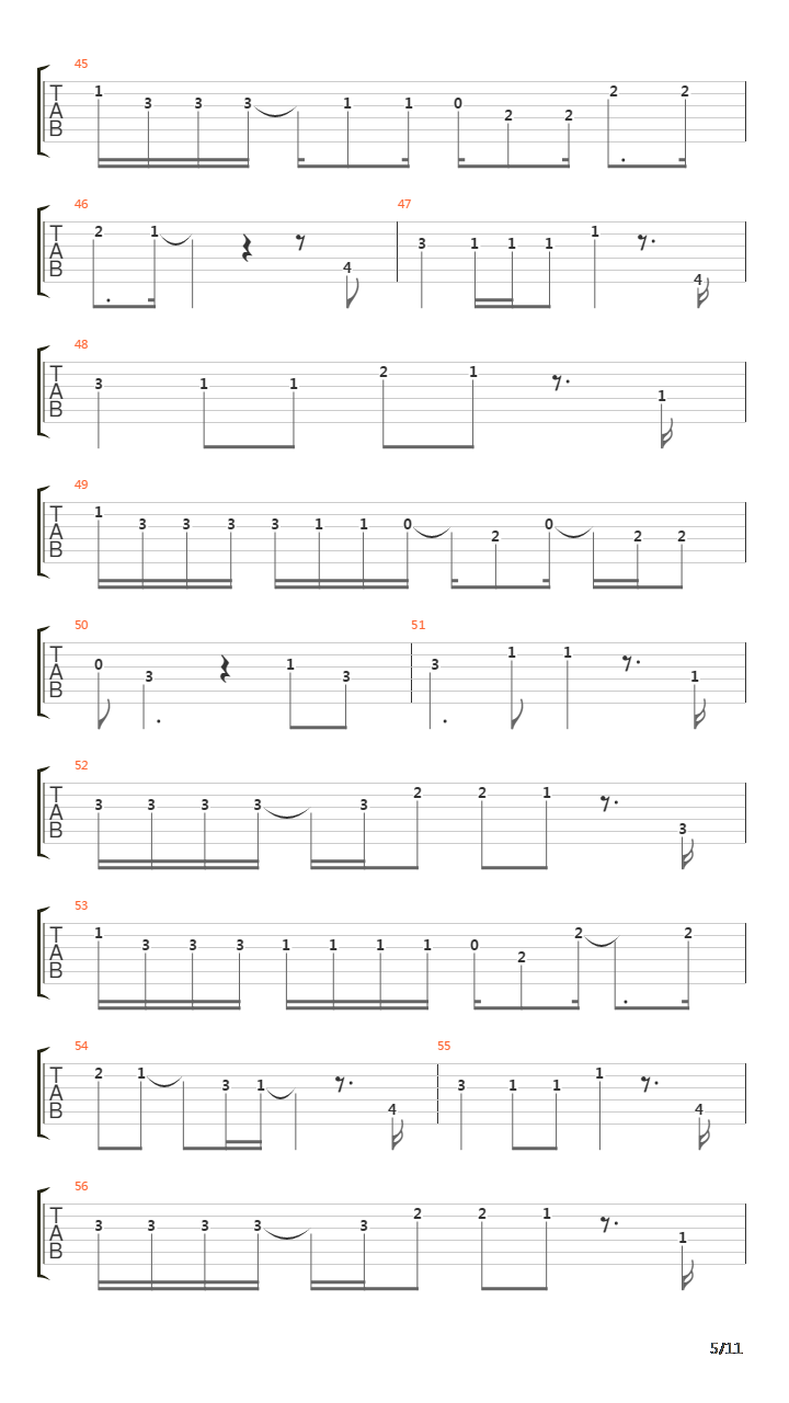 The Song吉他谱