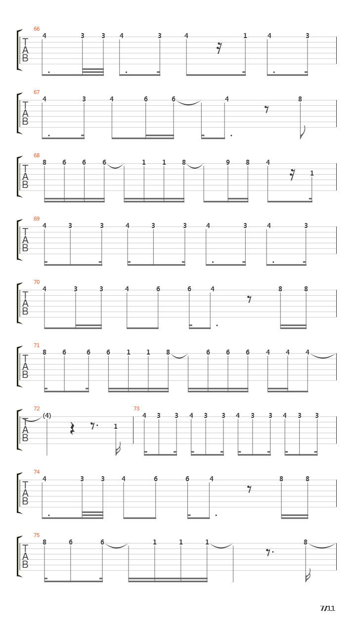 The Song吉他谱