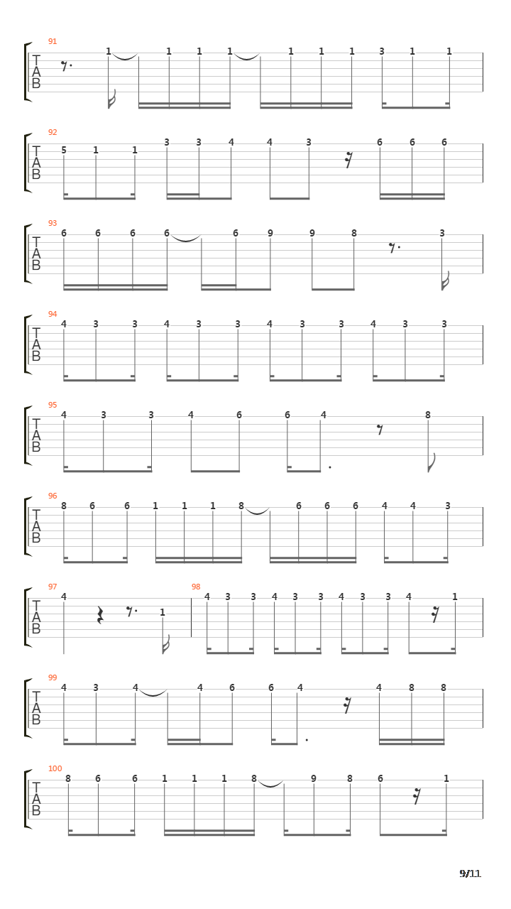 The Song吉他谱